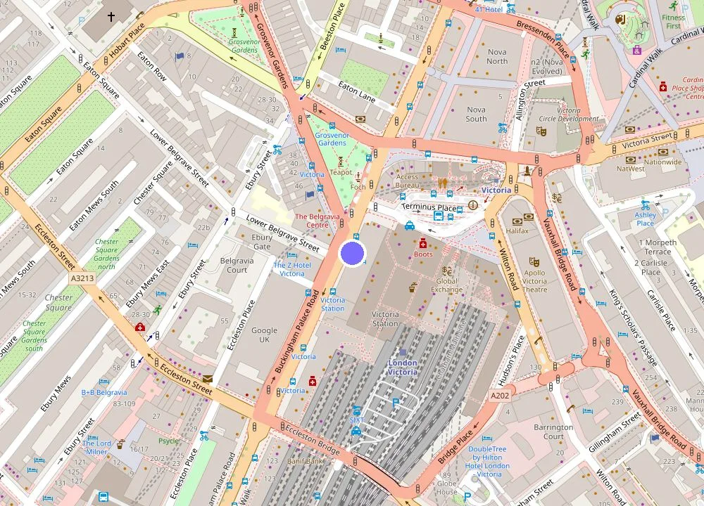 Map: The Clermont London, Victoria
